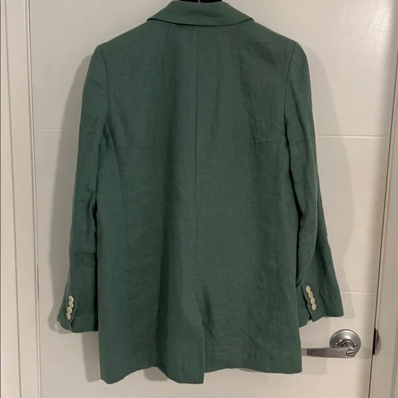 Madewell Sage Green Linen Blazer - Picture 4 of 4